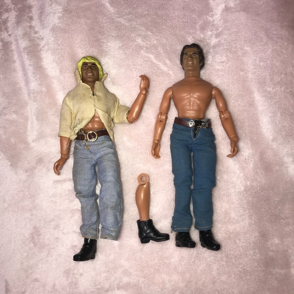 Vintage 1980 Mego 8 inch Dukes Of Hazzard Bo & Luke Duke Action Figure Complete